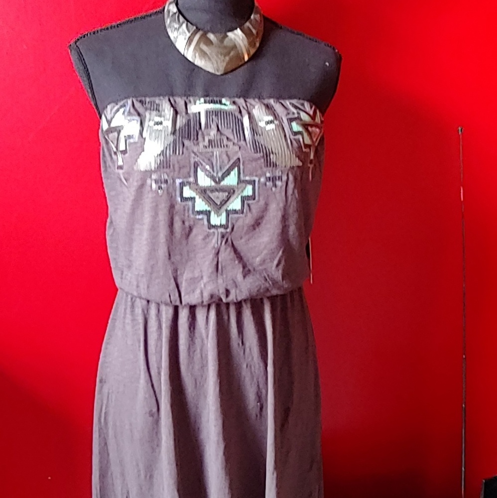 EXPRESS sun dress tube top